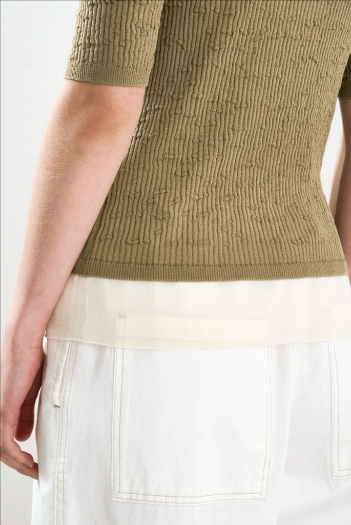 SYSTEM 니트 반팔 새제품 이미지