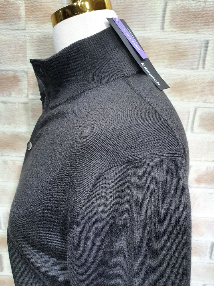 택부착 띠어리 정품 100%울 반넥 니트 가디건~55반--3