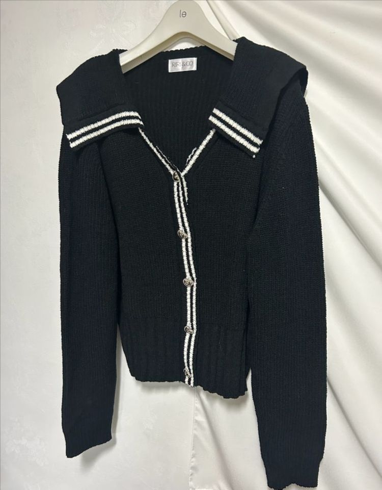 리리앤코 자체제작 카라단추가디건 판매 이미지