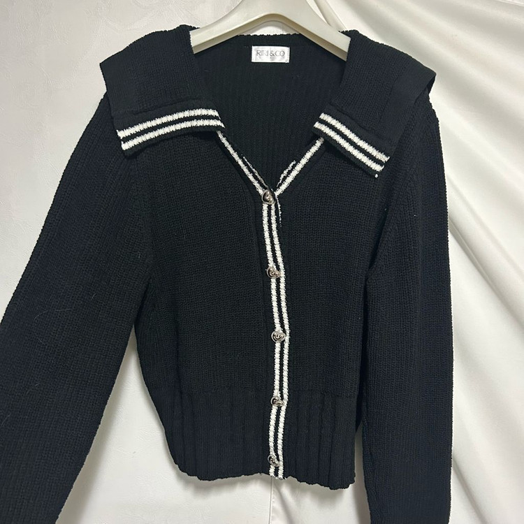 리리앤코 자체제작 카라단추가디건 판매 이미지