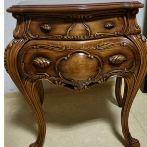 # 엔틱 이태리 원목 콘솔 협탁 수납장 장식장 서랍장 빈티지