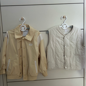 아떼아떼3way바시티바람막이조끼세트