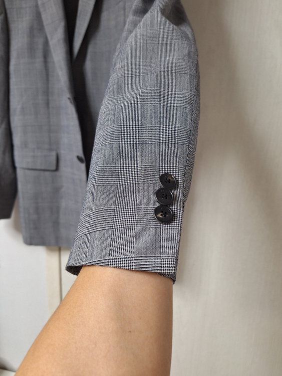 타임옴므 글렌체크 자켓--1