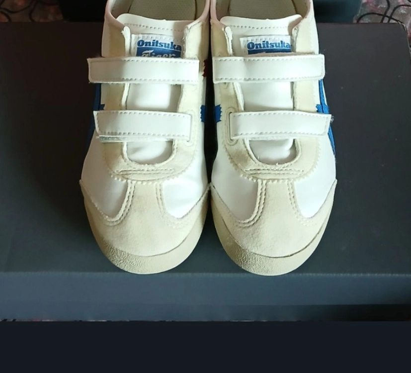 오니츠카타이거 키즈 200운동화 화이트블루 이미지