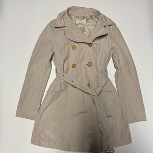 여성 한섬 시스템 벨티드 트렌치 코트 44 연한 베이지 이미지