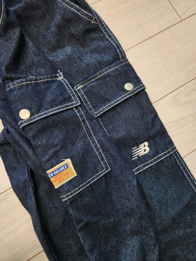 뉴발란스키즈 데님 자켓/데님 파라슈트 팬츠--2