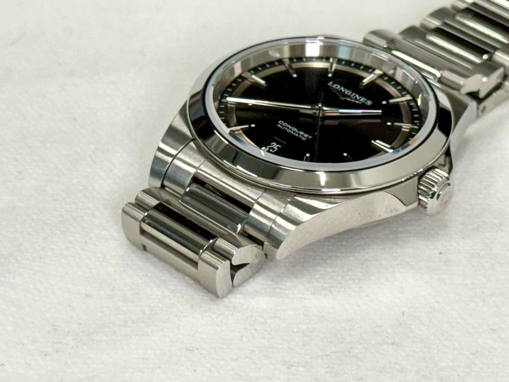 론진 콘퀘스트 38mm 블랙 이미지