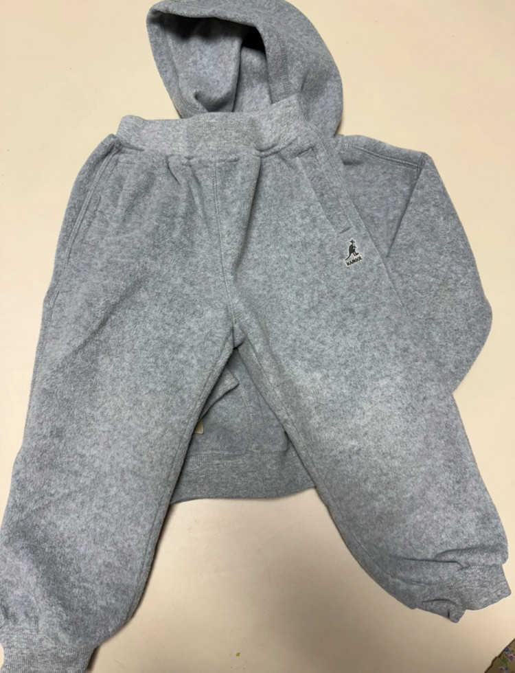 캉골 키즈 후드집업 세트110--2