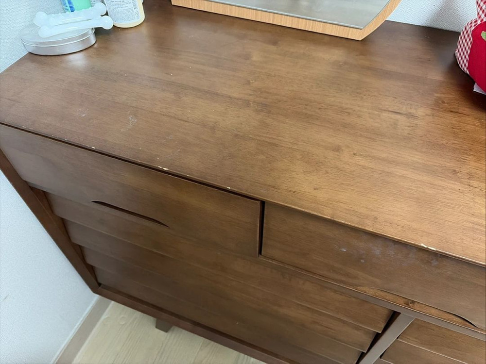 원목 3단 와이드 서랍장 이미지