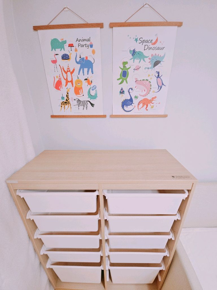 한샘샘키즈수납장 이케아 트로파스트 전면책장 키즈 유아 가구 장난감수납 정리--1