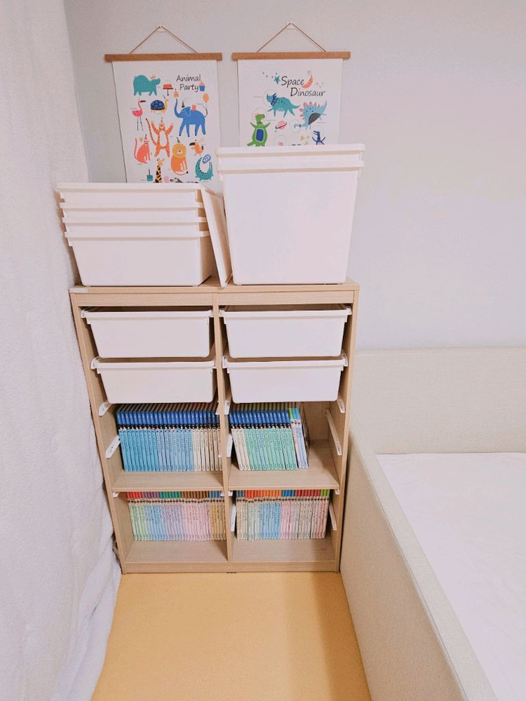 한샘샘키즈수납장 이케아 트로파스트 전면책장 키즈 유아 가구 장난감수납 정리--2