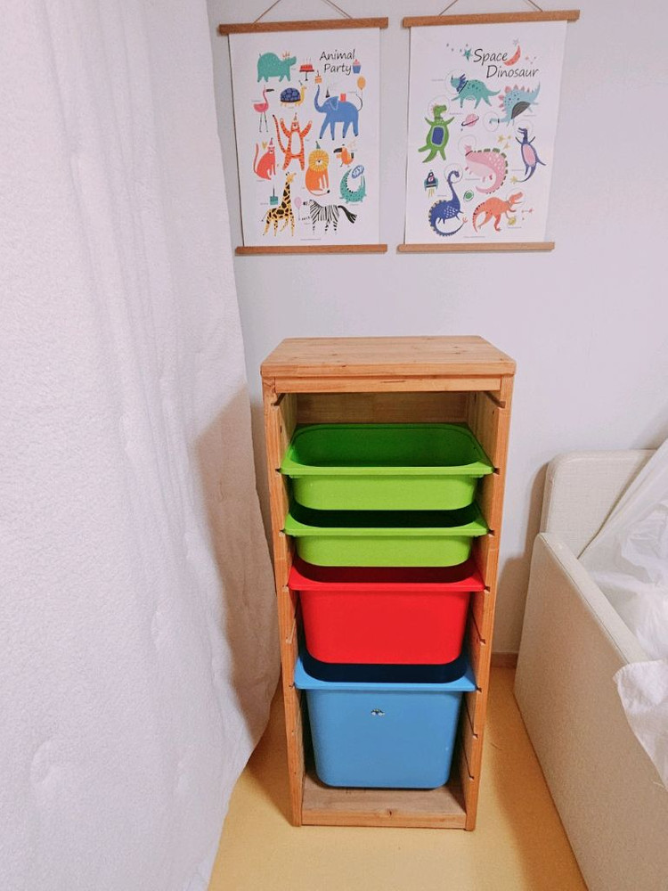 한샘샘키즈수납장 이케아 트로파스트 전면책장 키즈 유아 가구 장난감수납 정리--4