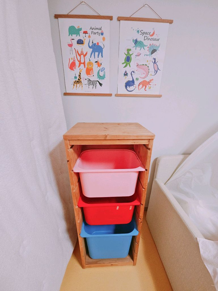 한샘샘키즈수납장 이케아 트로파스트 전면책장 키즈 유아 가구 장난감수납 정리--5