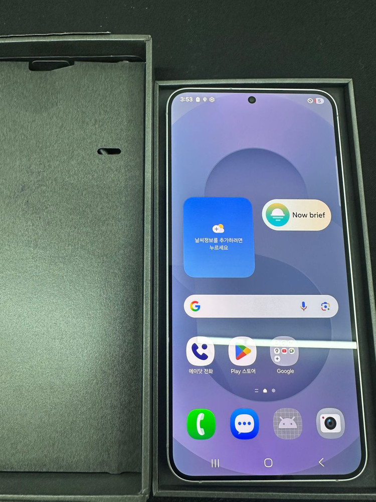 갤럭시 S25플러스 256GB 단순개봉 실버색상--3