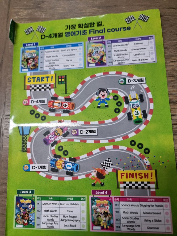 교원 Words for School 영어교재 1~4--2