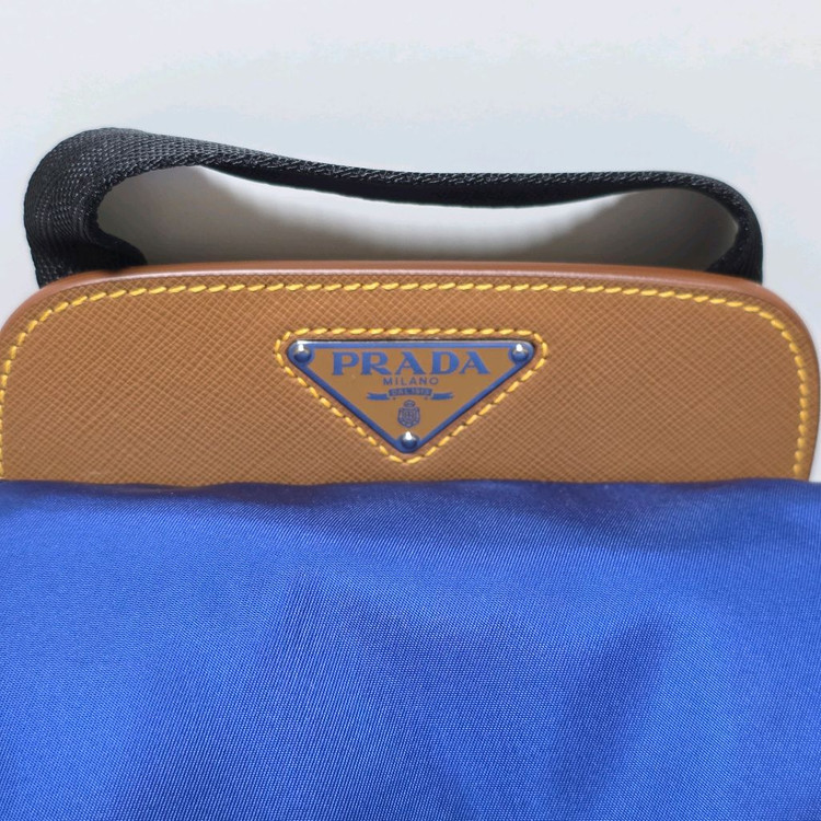 프라다 정품 삼각로고 나일론 사피아노 백팩--4