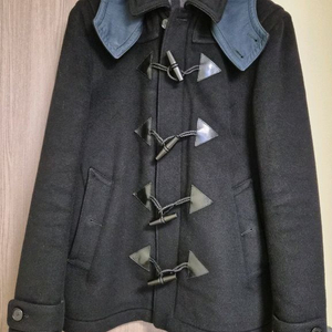 버버리 런던 남성 더플 코트 캐시 혼방 50 사이즈