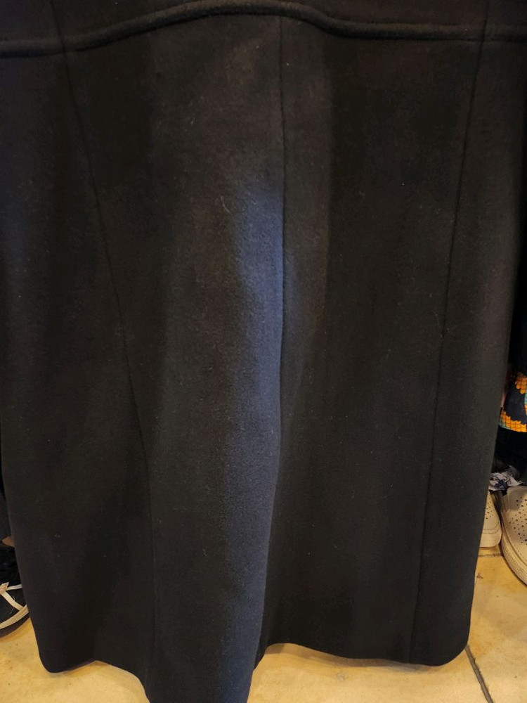 산드로 블랙 더블코트--6