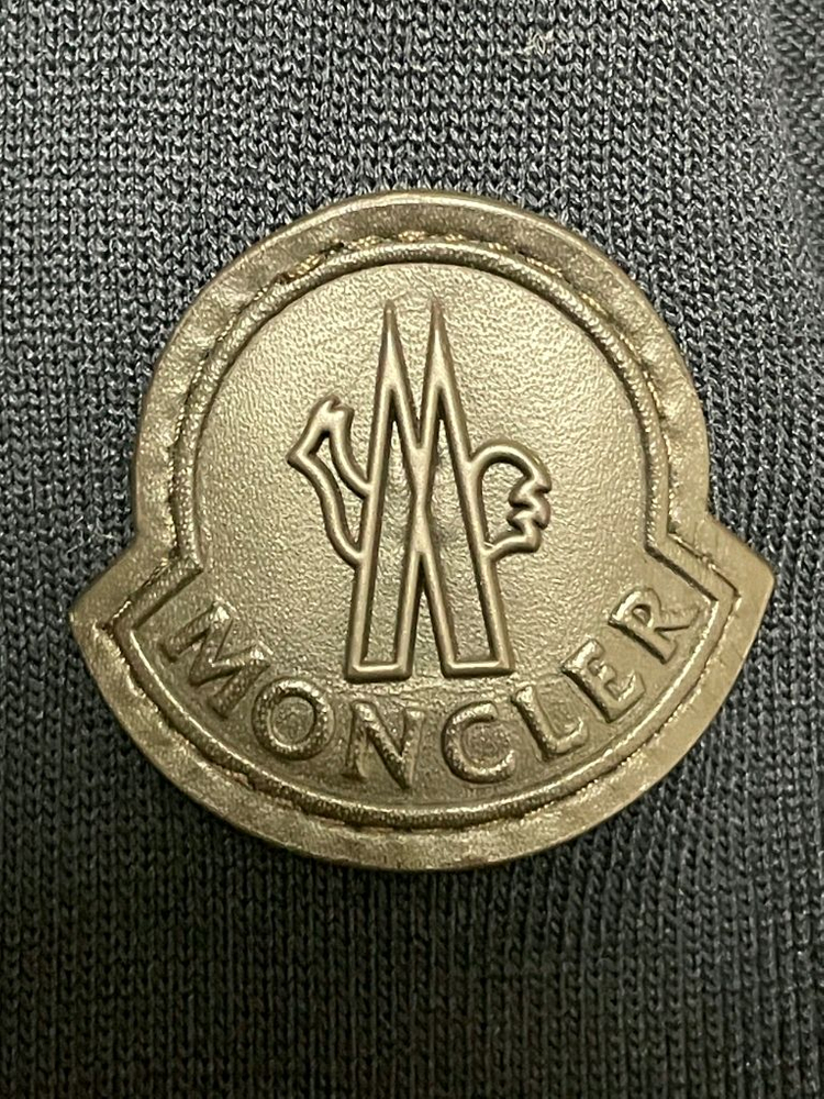 [ M ] 몽클레어 니트패딩 김현우 니트패딩 트리콧 블랙 와펜 이미지