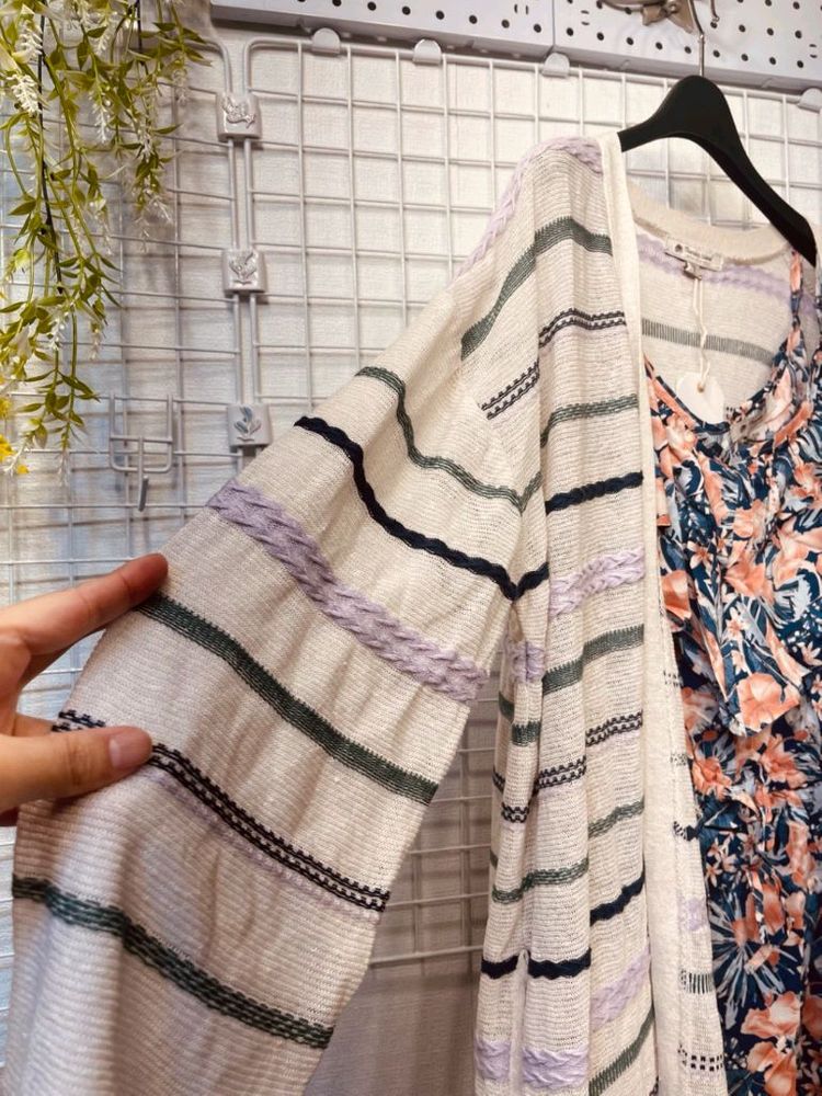 새옷 S 멀티 쟈가드 롱가디건 써스데이아일랜드--3