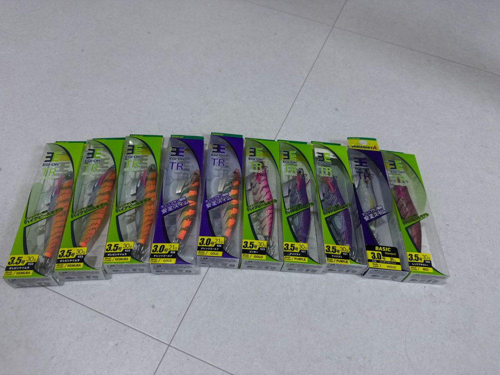 미사용 팁런에기 판매!(야마시타Tr 올레핀&듀엘&나올&보트1구형&보트2 등등) 이미지