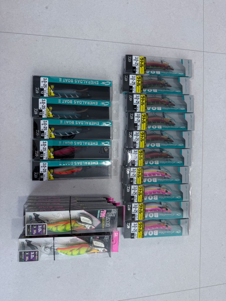 미사용 팁런에기 판매!(야마시타Tr 올레핀&듀엘&나올&보트1구형&보트2 등등) 이미지