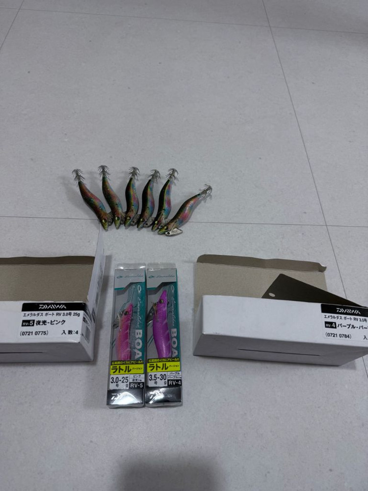 미사용 팁런에기 판매!(야마시타Tr 올레핀&듀엘&나올&보트1구형&보트2 등등) 이미지