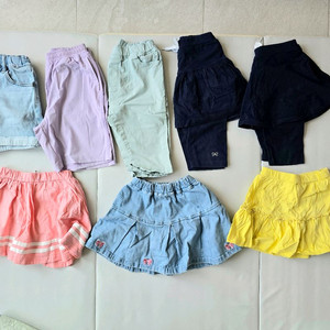 여아옷 120사이즈 반바지, 치마바지