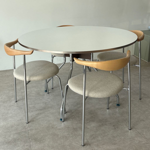 1200원형 테이블 의자 세트 이미지