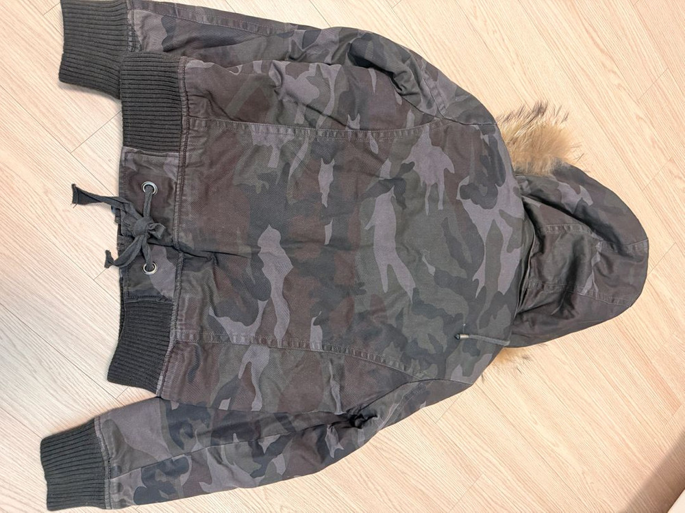 인터크루 퍼 후드 퀼팅 경량 밀리터리 점퍼 95 사이즈 이미지