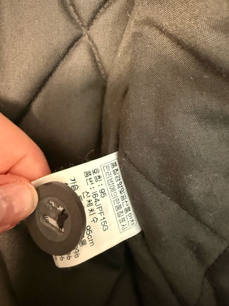 인터크루 퍼 후드 퀼팅 경량 밀리터리 점퍼 95 사이즈 이미지