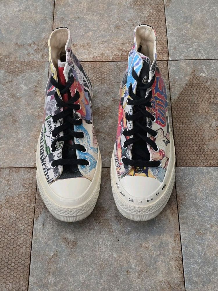 (230)컨버스 척 70 비트 더 월드 하이 스니커즈 운동화--1