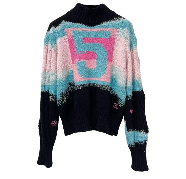 샤넬 코코네쥬 니트 38--1