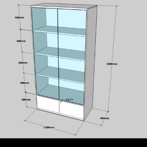 유리 진열장 대형 쇼케이스