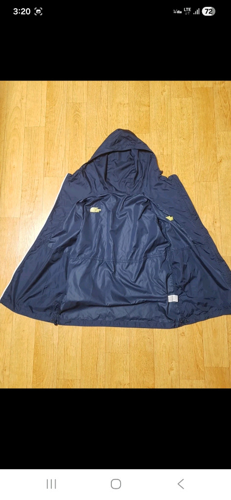 새옷수준)노스페이스 방수 바람막이 냉감용 후드 우븐 얇은 자켓,넉넉한 95, 네이비색--2