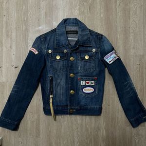 디스퀘어드2 여성 멀티패치 데님자켓 청자켓 40