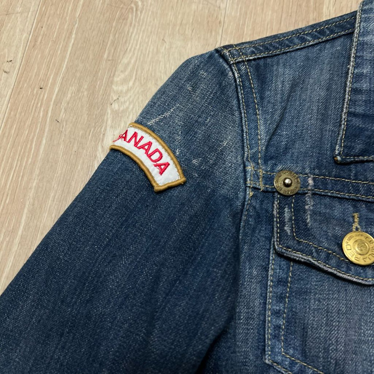 디스퀘어드2 여성 멀티패치 데님자켓 청자켓 40--4