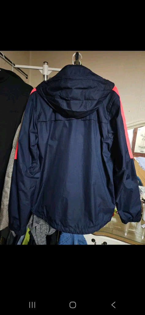 완전새상품급)나이키 방수 우븐 후드 자켓,타크 네이비,넉넉한 100--1