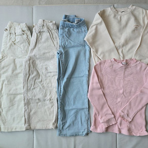 여아옷120 봄가을 티,바지