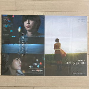 [초속5센티미터] 메인/카나에 포스터