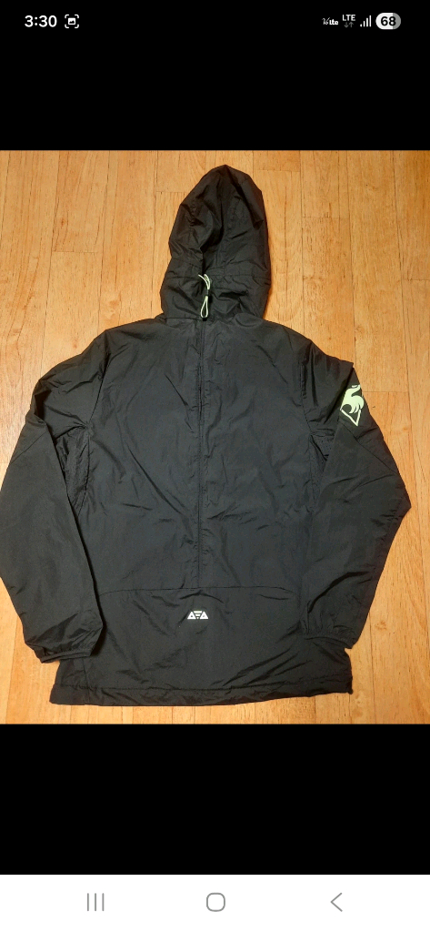 (정품새옷수준)르꼬끄 스포르티브 얇은 냉감용 바람막이 후드 블랙 자켓, 95--5