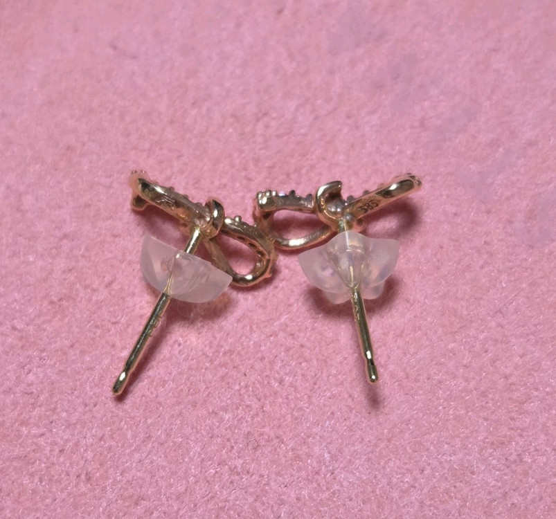 [새상품] 제이에스티나 14K 리본 귀걸이 이미지