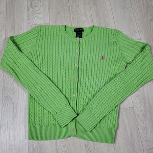 폴로 랄프로렌 걸즈 케이블 니트 가디건 L (성인 여성 착용가능) 이미지