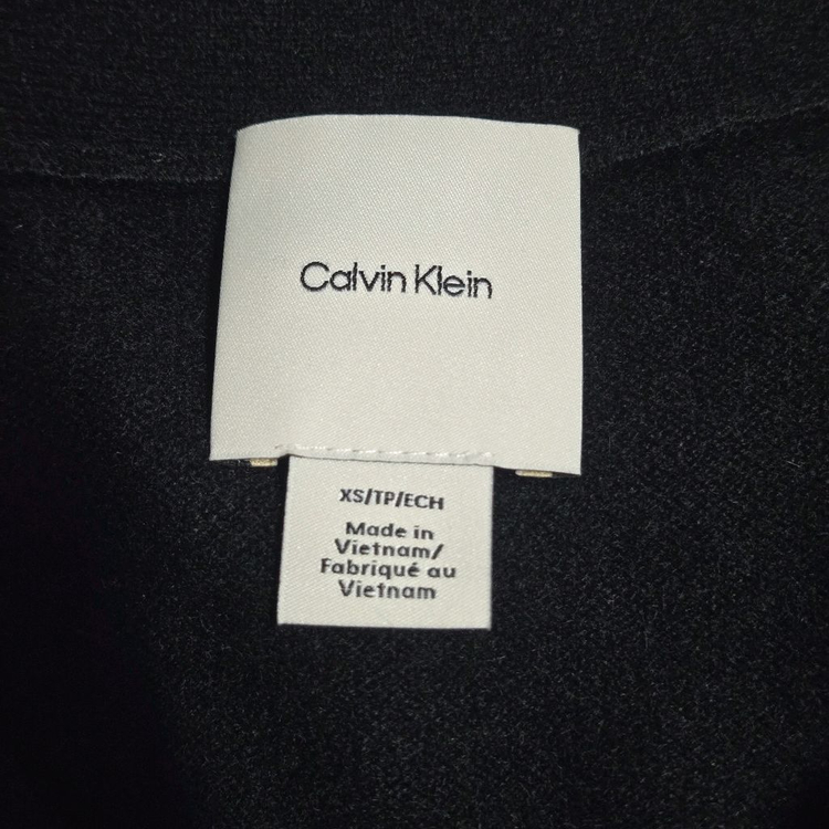 캘빈클라인 유니섹스 롱슬리브 캐시미어100 가디건 블랙(XS사이즈) 이미지