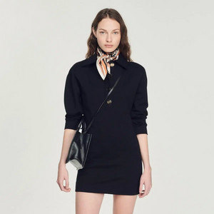 Sandro 산드로 팬시 카라 드레스 원피스 (34)