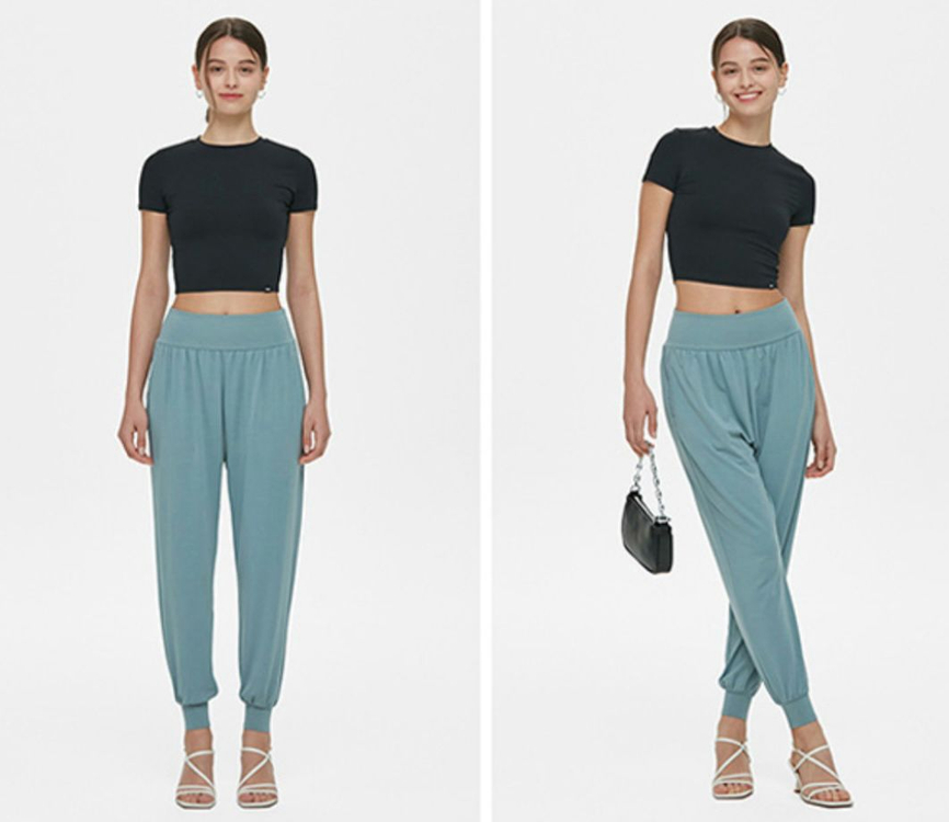 뮬라웨어 크롭 숏 슬리브 블랙 XL 새상품--1