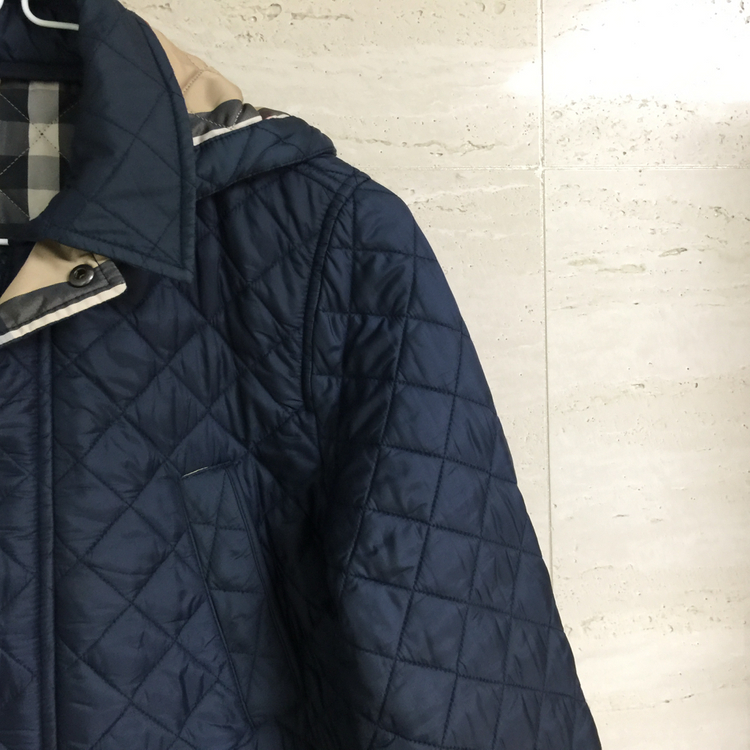 버버리 키즈 퀼팅 후드 자켓 14Y--2