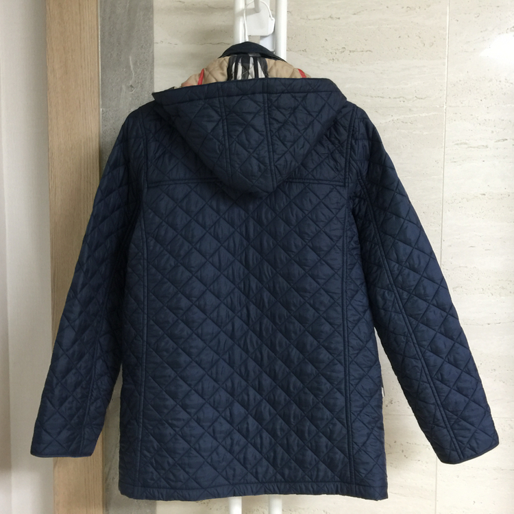 버버리 키즈 퀼팅 후드 자켓 14Y--4