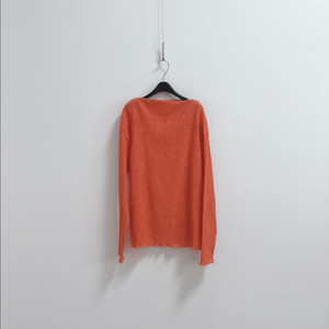 코스 플리츠 탑 오렌지 컬러