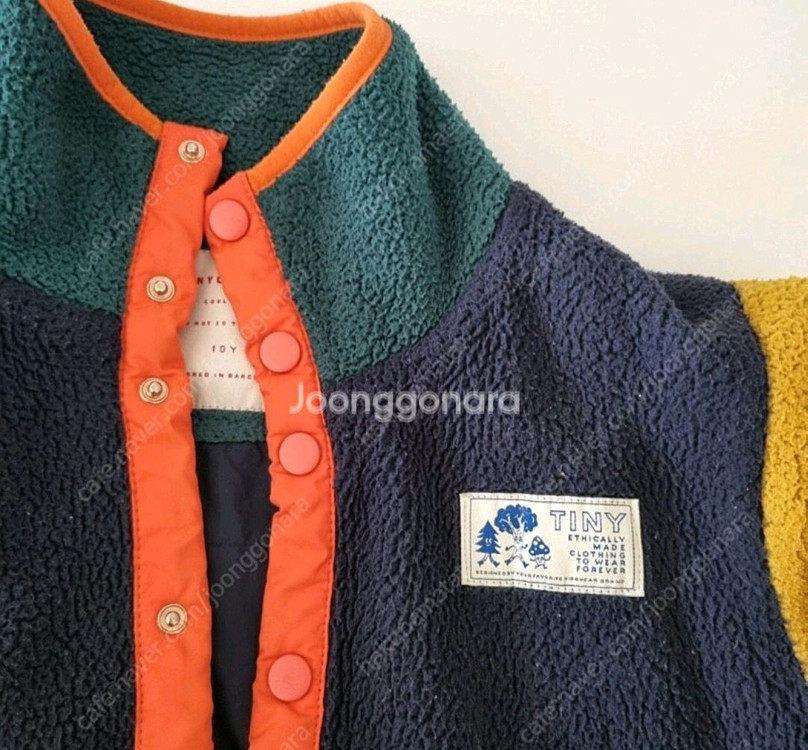 타이니코튼 후리스 점퍼 10y 중고 이미지